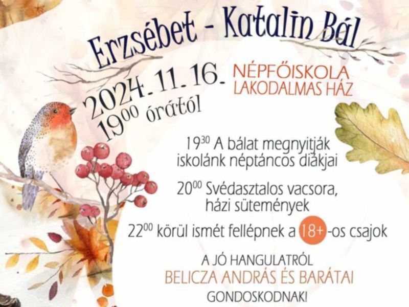 Jótékonysági Erzsébet-Katalin bál