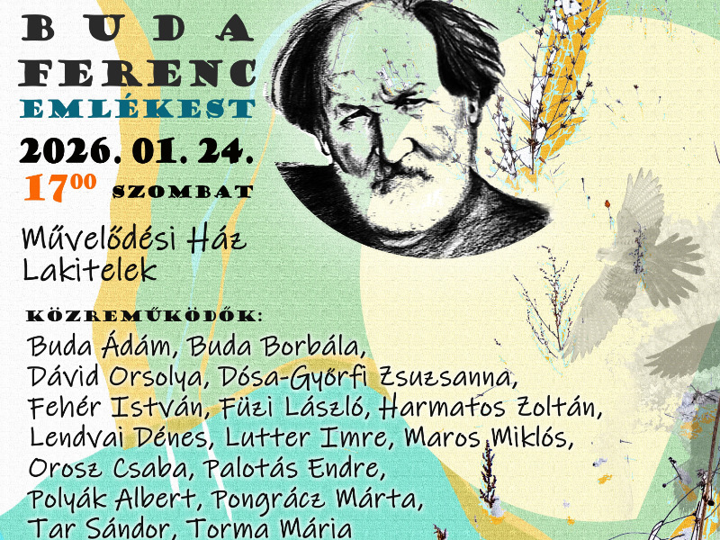 Buda Ferenc emlékest – a Magyar Kultúra Hete programja