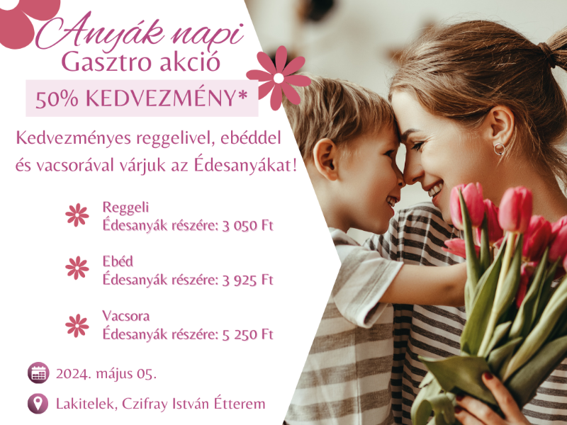 Anyák napi gasztro akció