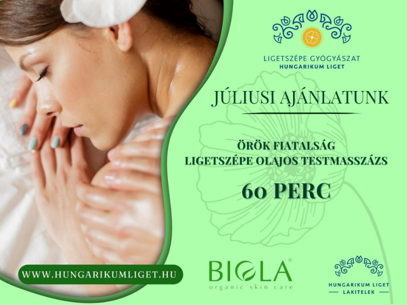 Ligetszépe Gyógyászat júliusi ajánlata