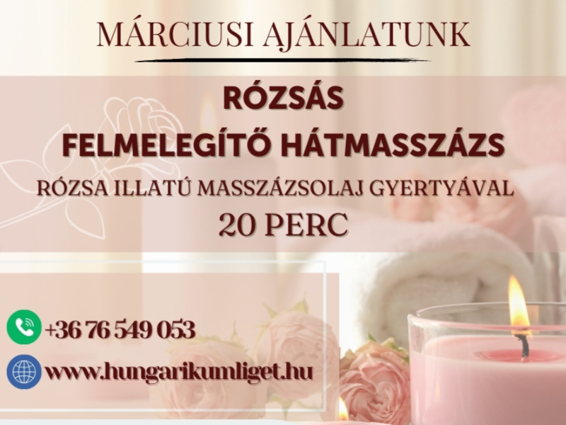 Ligetszépe Gyógyászat - Márciusi ajánlat