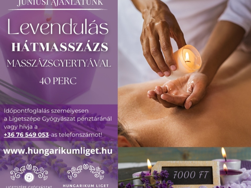 Ligetszépe Gyógyászat - Júniusi ajánlat