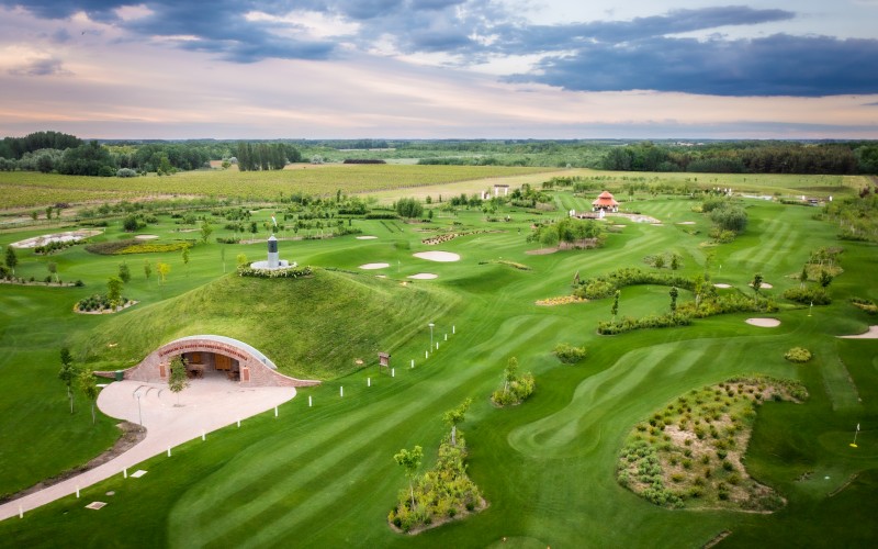 Cathedral of Hungarian Wines from a bird's-eye view