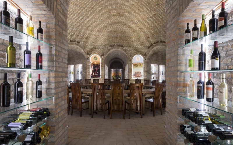 Cathedral of Hungarian Wines from inside