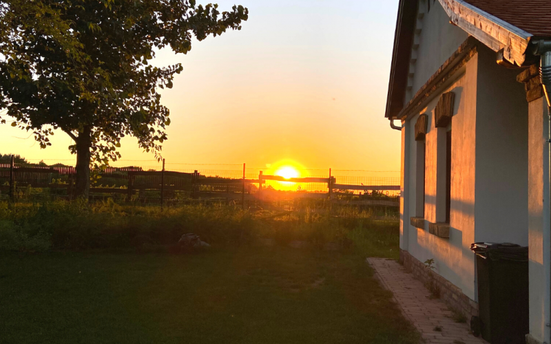 Kácsor Tanya at twilight